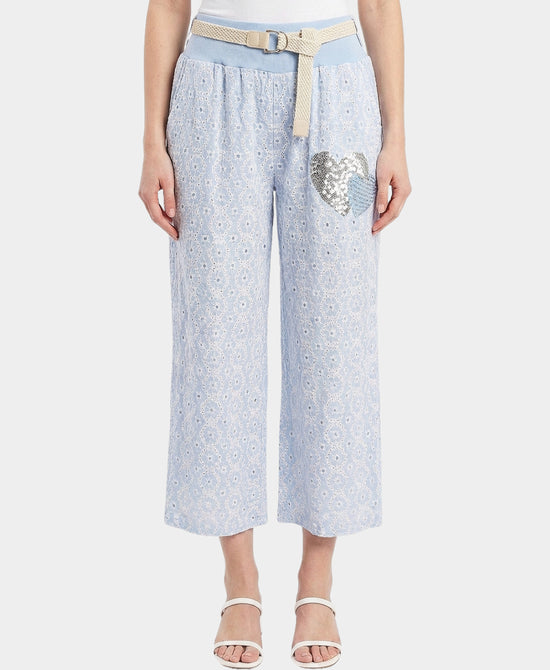 Eyelet Pants w/ Sequin Hearts view 1