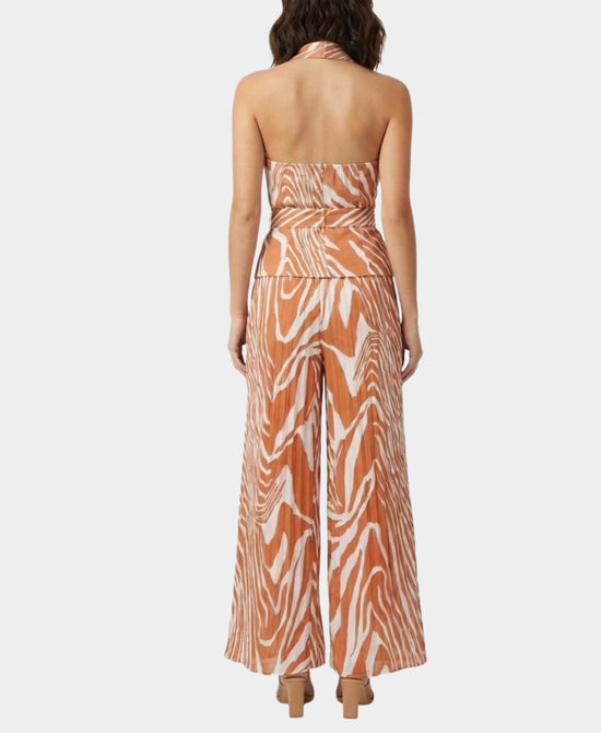 Halter Top & Pleated Pants Set- 2 Pc Set view 2