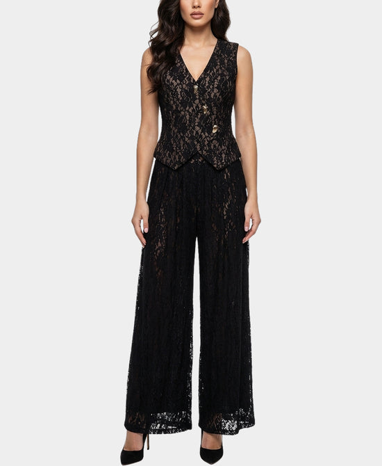 Lace Vest & Pants Set- 2 Pc Set view 1