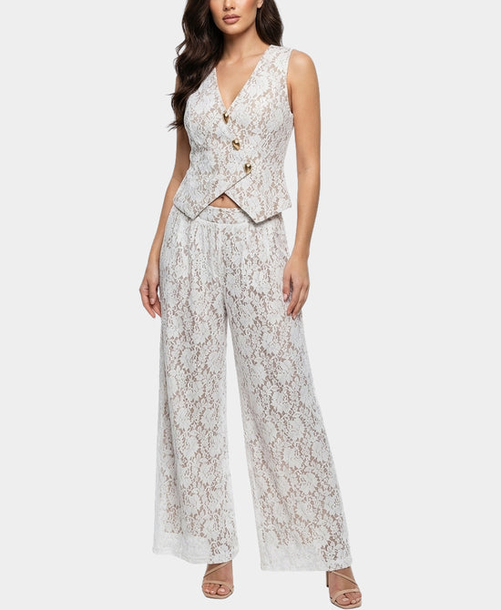 Lace Vest & Pants Set- 2 Pc Set view 1