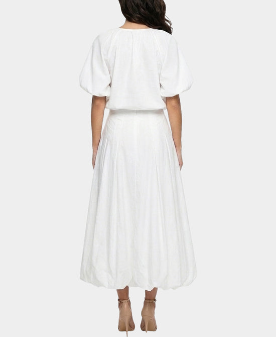 
Bubble Top & Skirt Set- 2 Pc Set in WHITE view 2