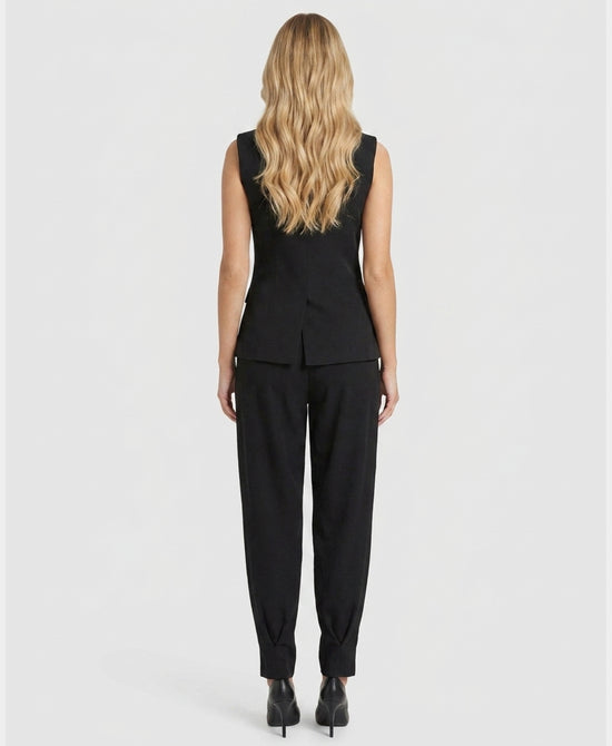 
Vest & Tapered Pants Set- 2 pc Set in BLACK view 2