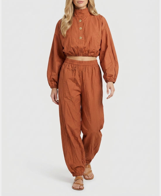 
Balloon Top & Pants Set- 2 pc Set in TERRACOTTA view 1