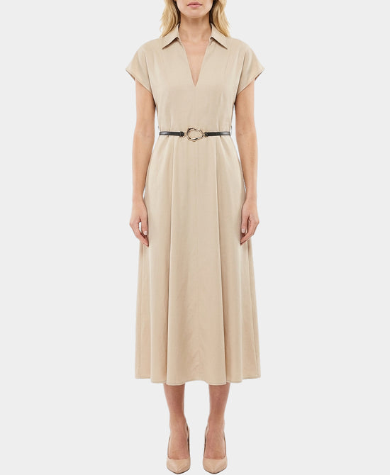 Midi Dress w/ Belt view 1