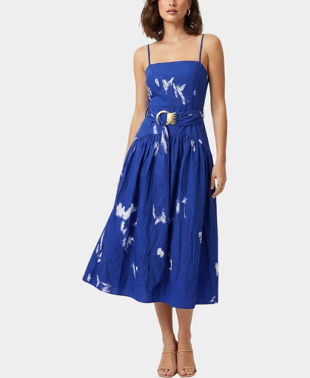 Printed Maxi Dress S / BLUE