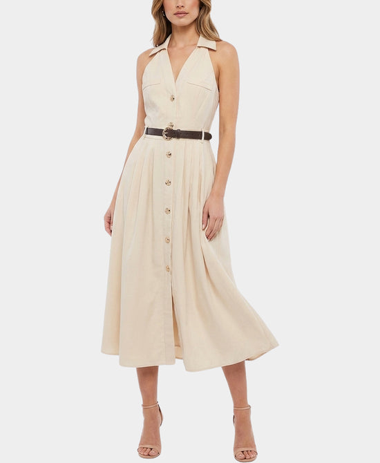 
Sleeveless Maxi Dress in BEIGE view 1