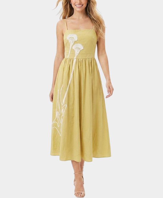 
Embroidered Maxi Dress in YELLOW view 1