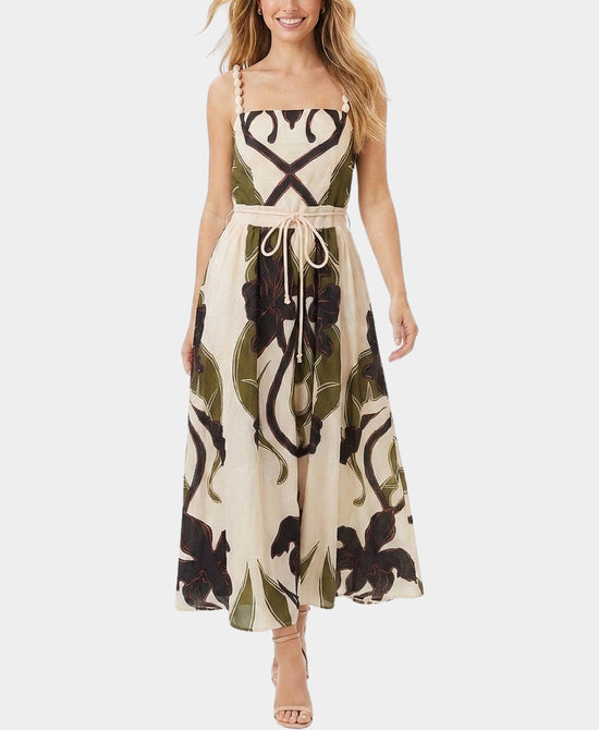 
Floral Maxi Dress in BEIGE/OLIVE/BLACK view 1