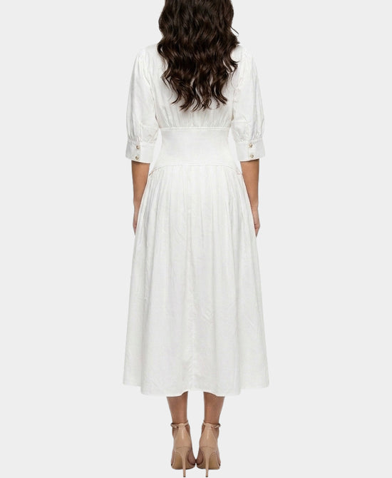 
Maxi Shirt Dress in WHITE view 2
