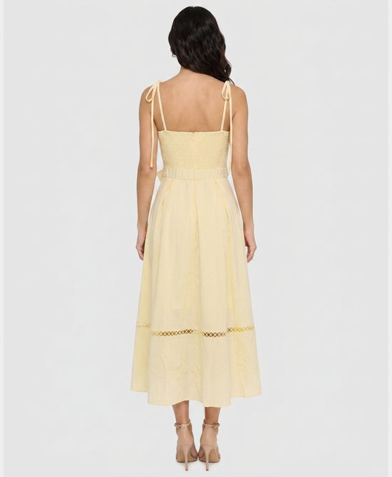 
Maxi Dress w/ Flower Detail in APRICOT view 2
