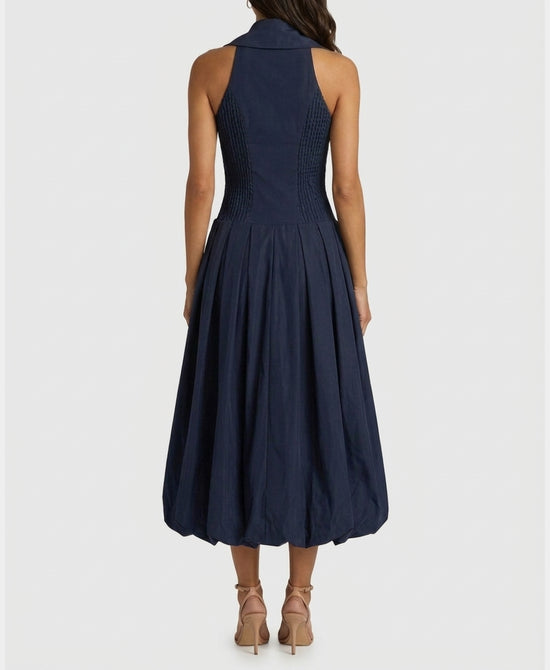 
Bubble Hem Maxi Dress in NAVY view 2