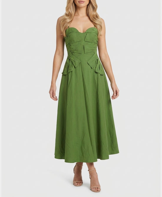 
Overlay Detail Maxi Dress in GREEN view 1