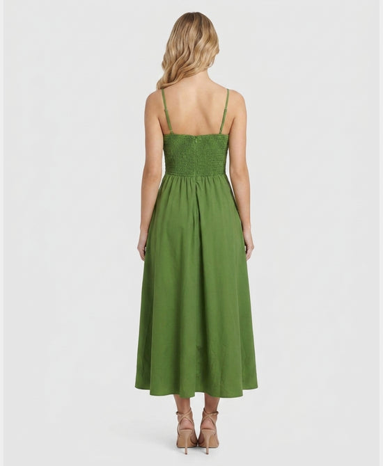 
Overlay Detail Maxi Dress in GREEN view 2