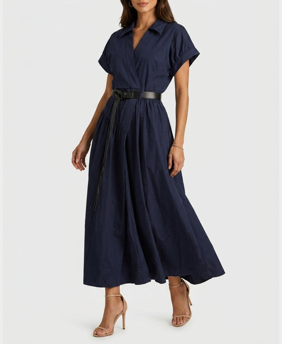 
Surplice Maxi Dress in NAVY view 1