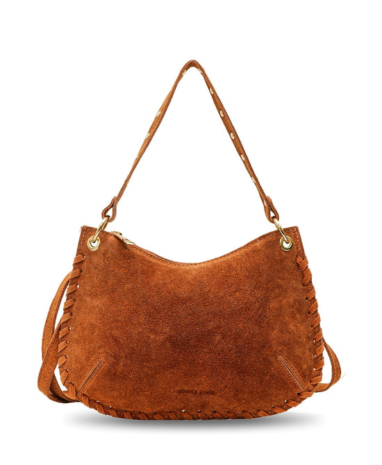 Suede Braided Shoulder Bag view 