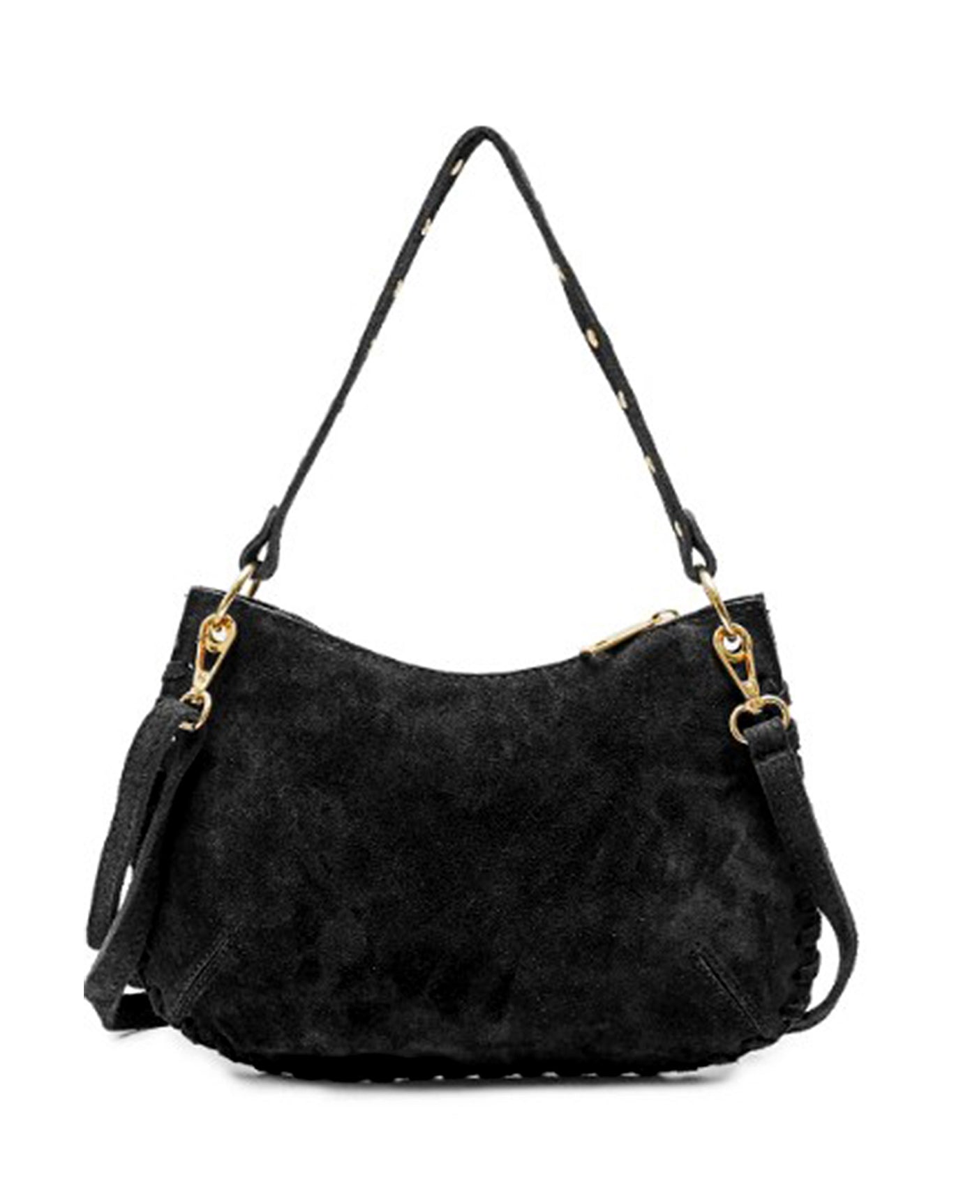 Suede Braided Shoulder Bag view 1