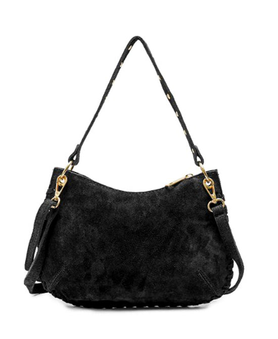 Suede Braided Shoulder Bag view 