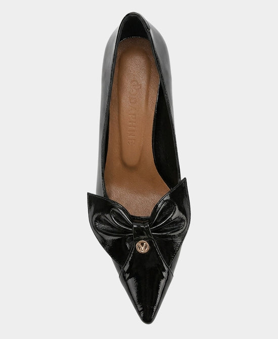 
Patent Leather Bow Pump in BLACK view 2