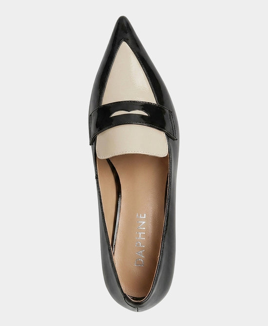 
Patent Leather Two Tone Pump in BLACK/CREAM view 2