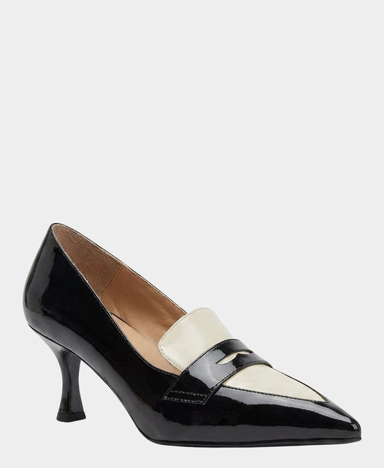 
Patent Leather Two Tone Pump in BLACK/CREAM view 1