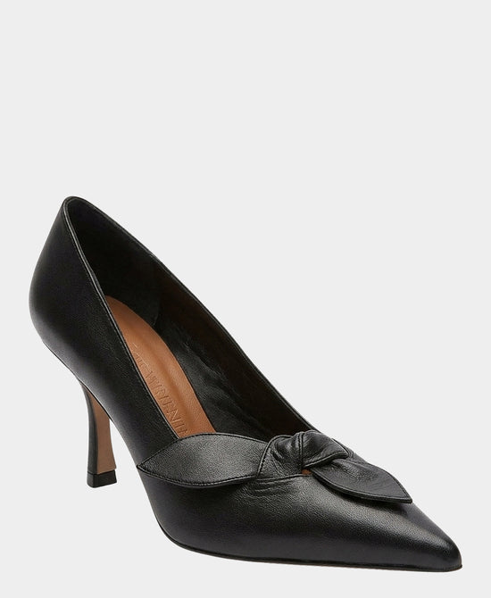 
Leather Bow Pump in BLACK view 1