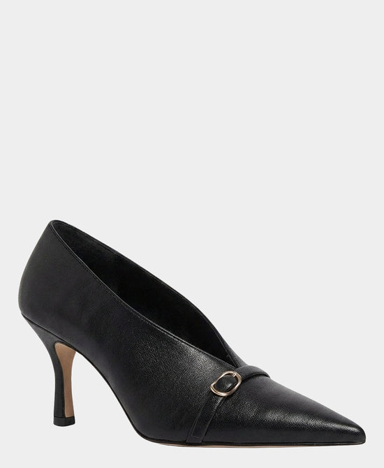 
Leather Buckle Pump in BLACK view 1