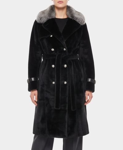 Coat w/ Fox & Python Trim image 1