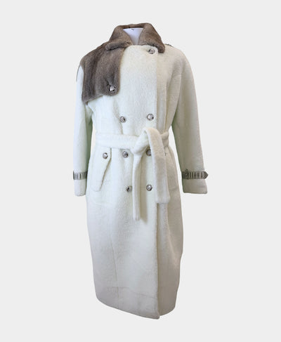 Coat w/ Mink & Python Trim image 3