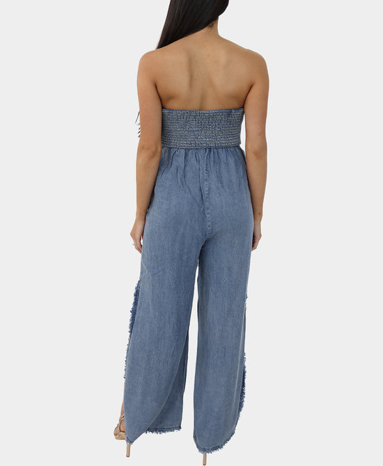 Strapless Tencel Jumpsuit view 2