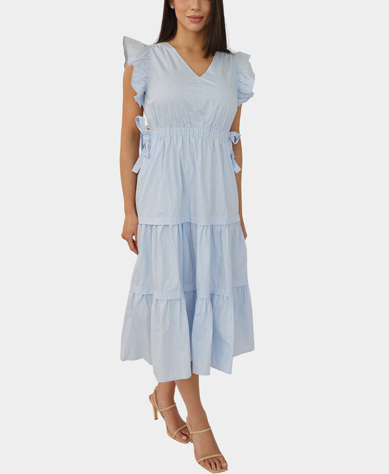 Tiered Ruffle Midi Dress view 1