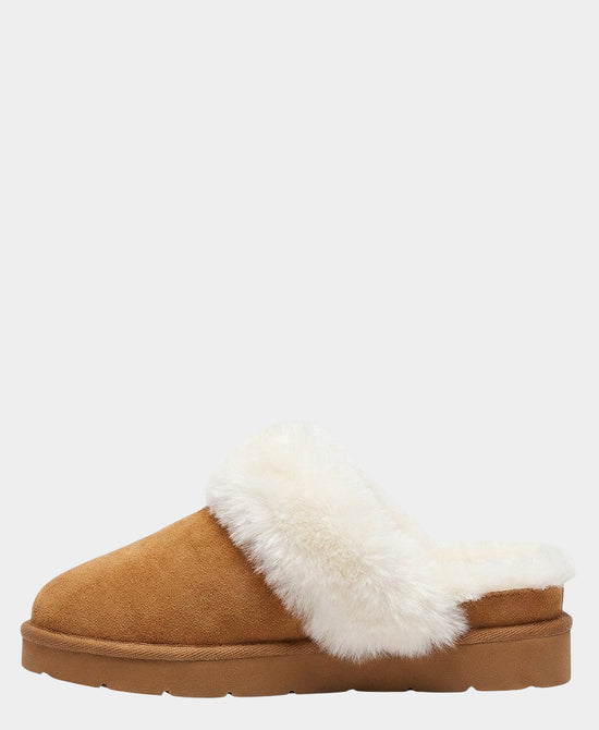 
Faux Fur Slipper in CAMEL view 2