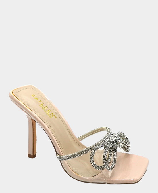 Crystal Bow Heeled Sandal view 1