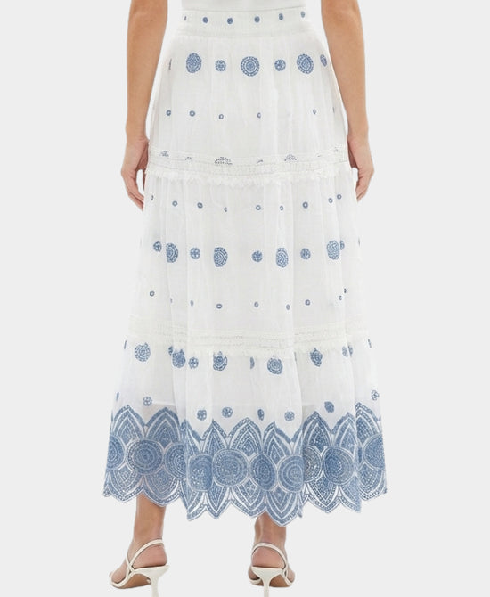 Embroidered Maxi Skirt view 2