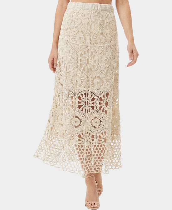 
Crochet Maxi Skirt in BEIGE view 1