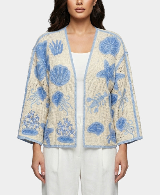 Sea Life Crochet Cardigan view 1