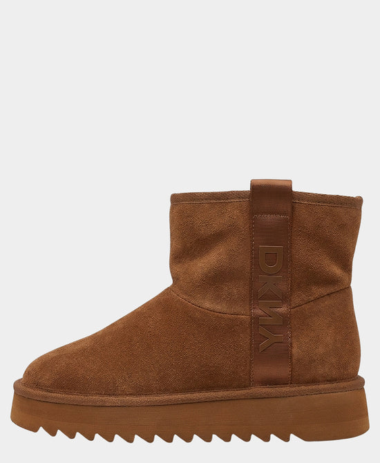 
Suede Logo Boot in CHESTNUT view 2