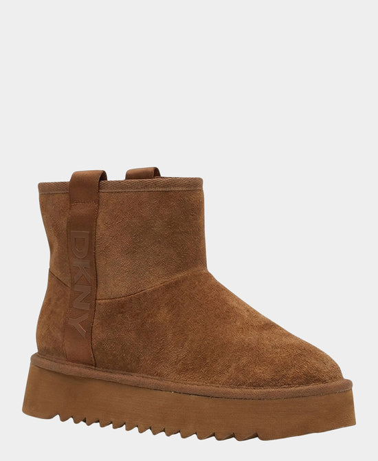 
Suede Logo Boot in CHESTNUT view 1