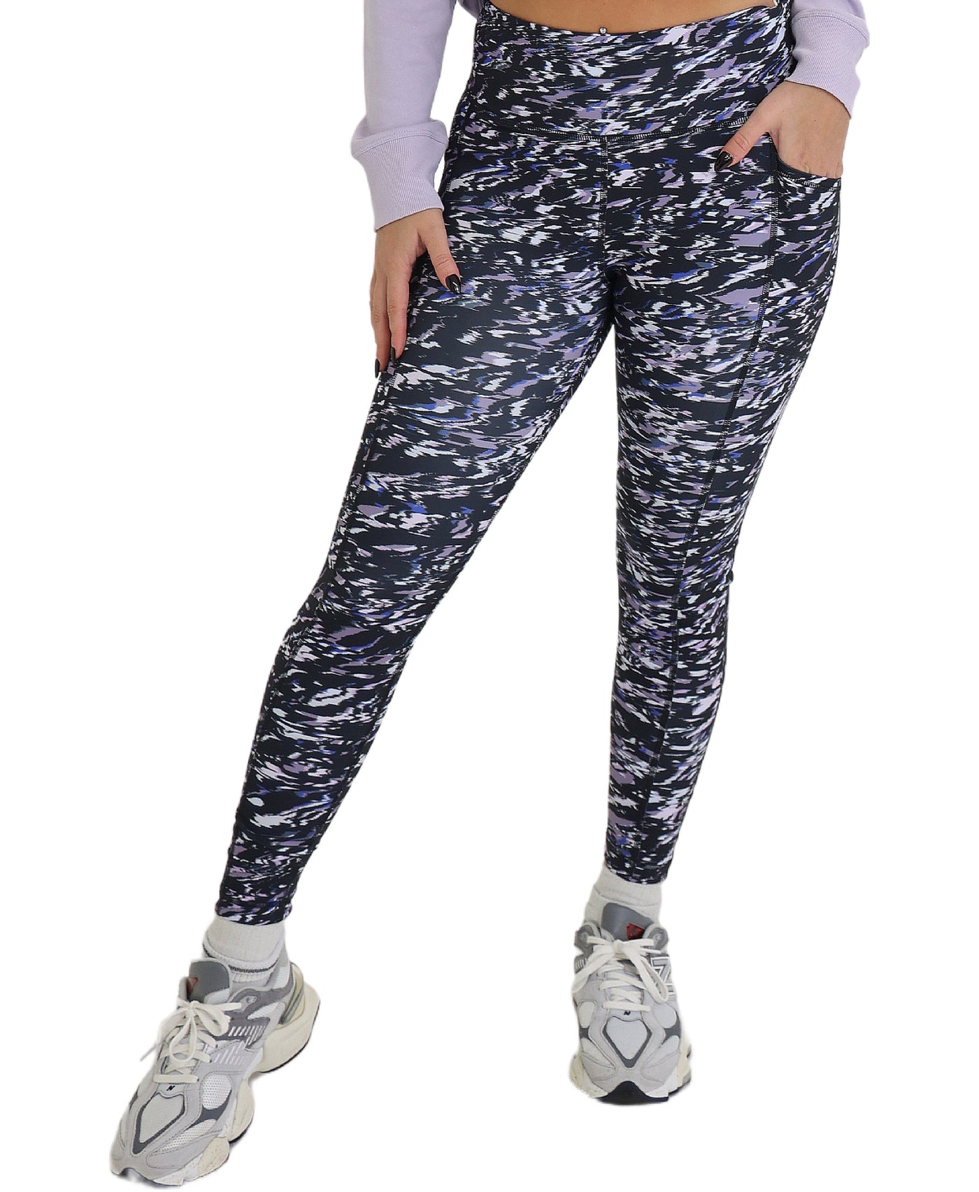 High Waist 7/8 Length Leggings view 1