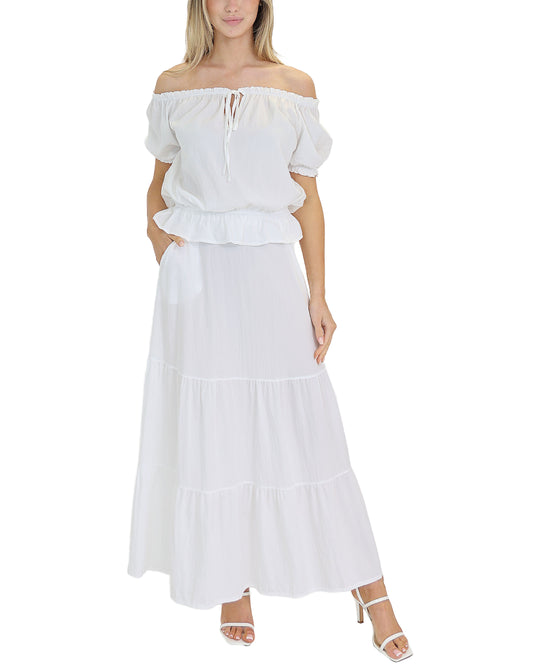 Top & Maxi Skirt Set- 2 Pc Set view 
