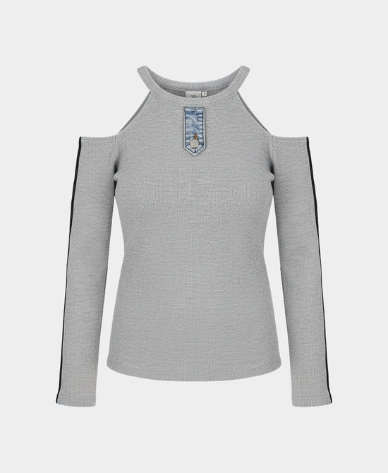 Cold Shoulder Knit Top view 