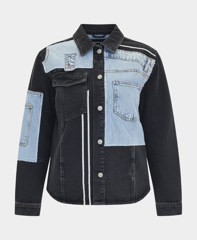 Striped Denim Jacket image 3