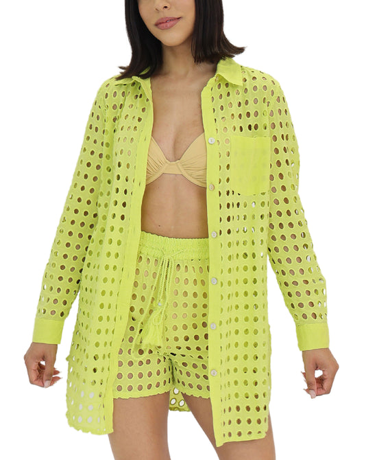 Cut-Out Top & Shorts Set- 2 Pc Set view 