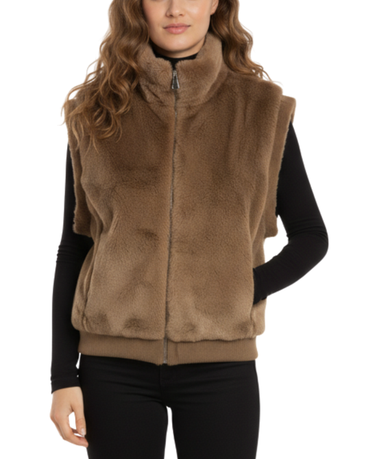 Faux Fur Vest view 