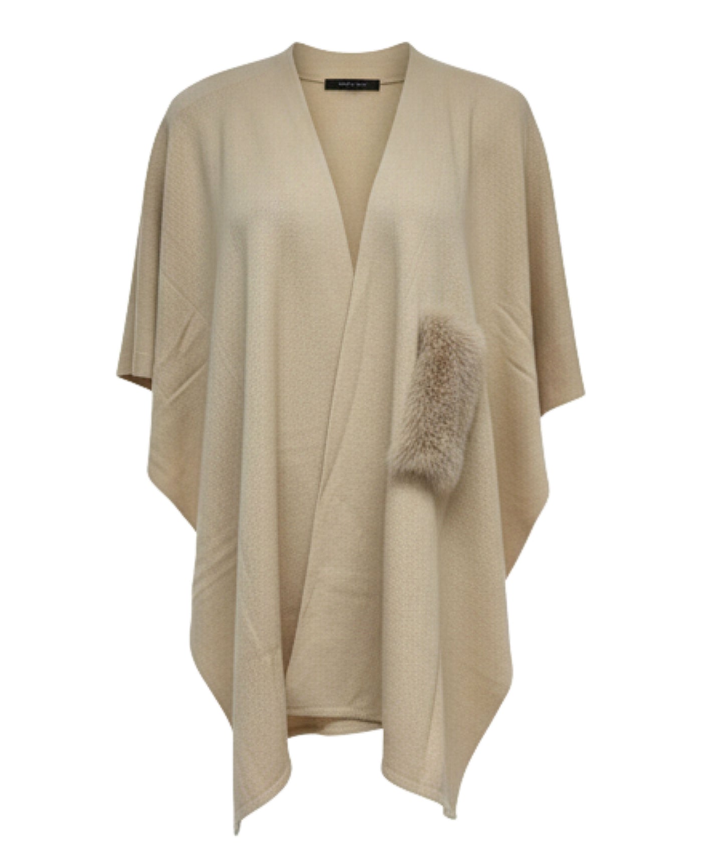 Wrap Cape w/ Faux Fur Trim view 1