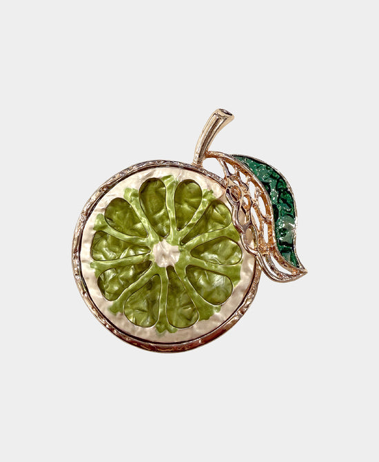 Lime Magnetic Brooch view 1