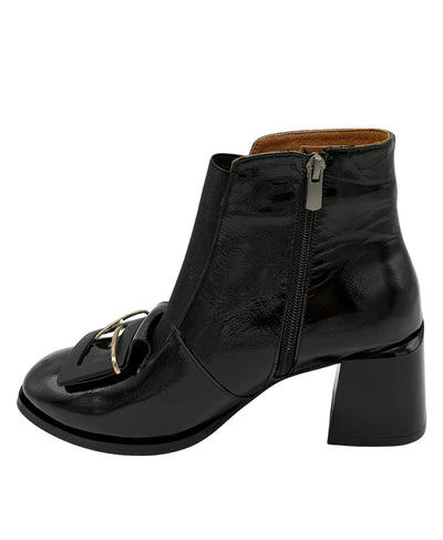 Leather Bootie w/ Buckle Detail image 4