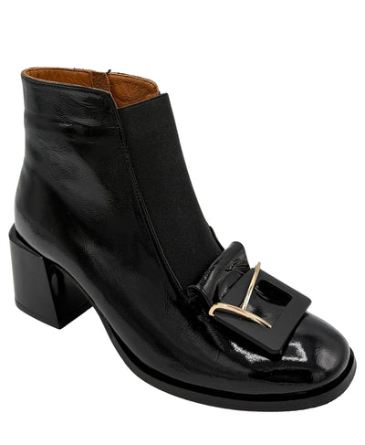 Leather Bootie w/ Buckle Detail image 2