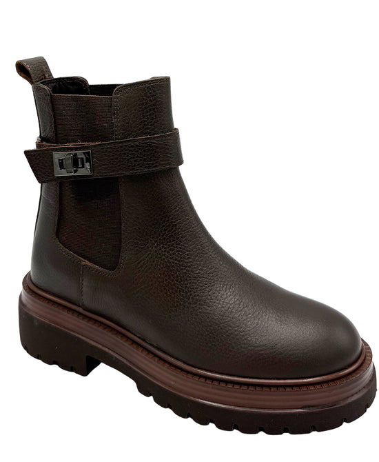Leather Buckle Bootie view 