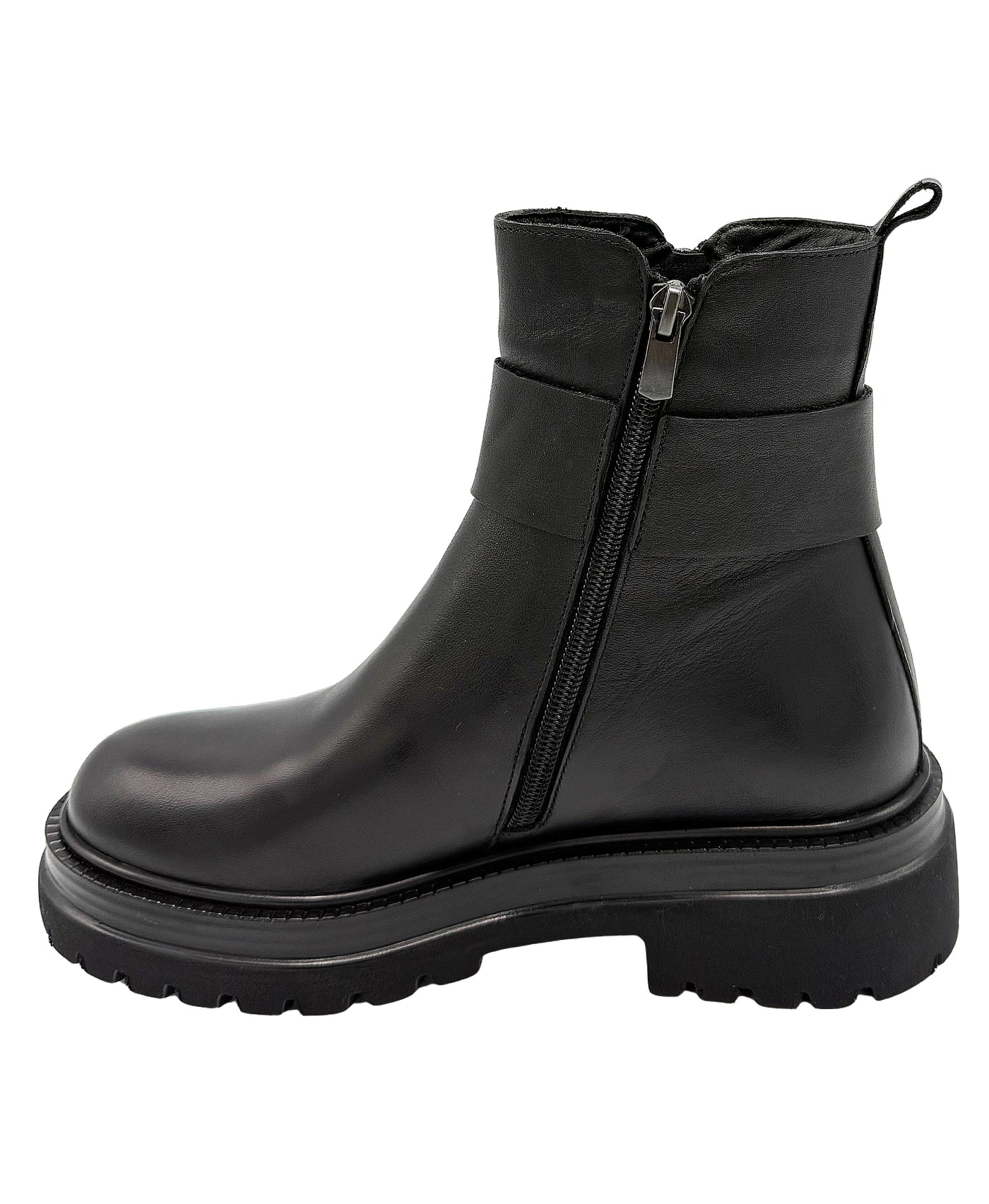Leather Buckle Bootie view 2