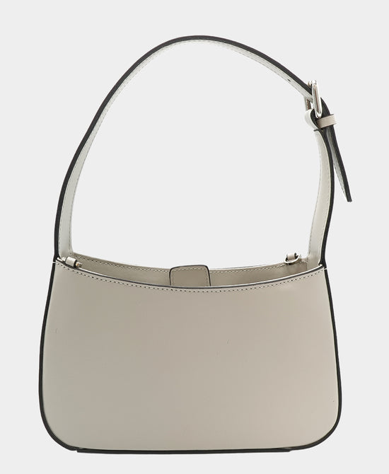 Leather Metal Logo Shoulder Bag view 2